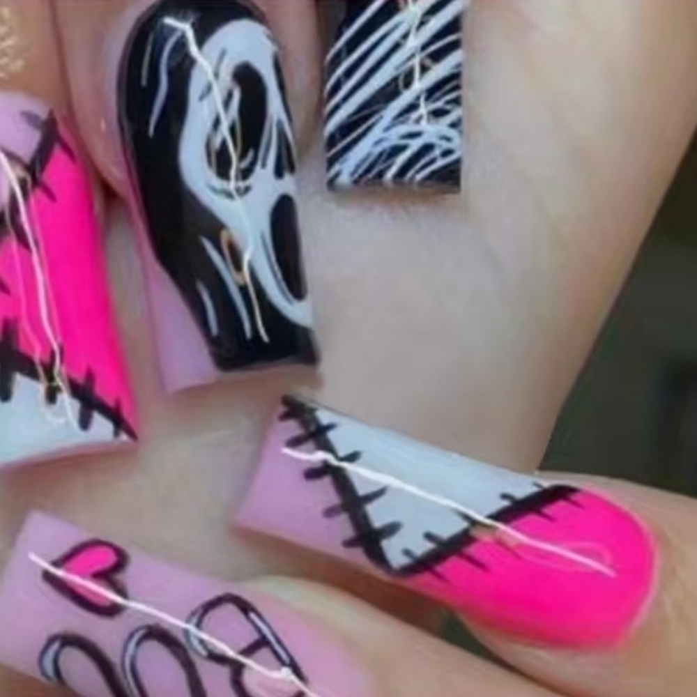 Halloween Long Press-On Nails